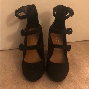 Black Aldo Heels
